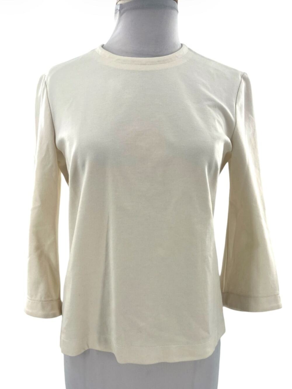The Row Scoop Neck Top cream sz S